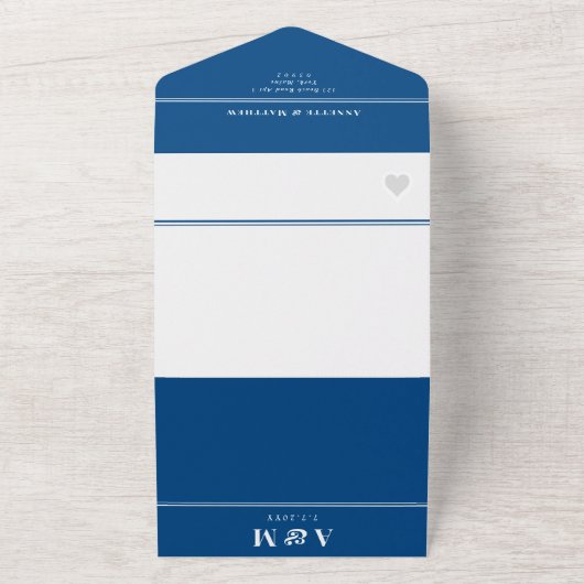 スプルスポイントインメーンマップネエレガントヴィーズ結婚ズ オールインワン招待状 (外側)