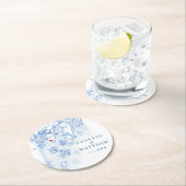 スプルスポイントメインマップブエレガントルー結婚式の引き出物 ラウンドペーパーコースター (インサイチュ)