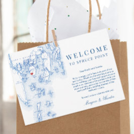 スプルスポイントメイン結婚マップのウェルカム日程 サンキューカード