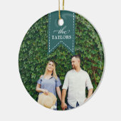 スプルスリボン |休日の写真 セラミックオーナメント (左)