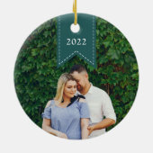 スプルスリボン |休日の写真 セラミックオーナメント (裏面)