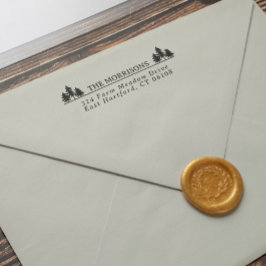 スプルッ素朴クス名と差出人住所 セルフインキングスタンプ