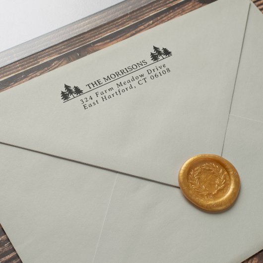 スプルッ素朴クス名と差出人住所 セルフインキングスタンプ