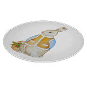 スプルースのぬか入りのバスケットを持つ可愛いクリスマスヘア カッティングボード (角)