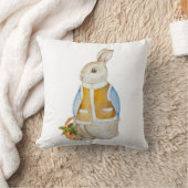 スプルースのぬか入りのバスケットを持つ可愛いクリスマスヘア クッション (ブランケット)