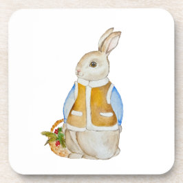 スプルースのぬか入りのバスケットを持つ可愛いクリスマスヘア コースター