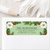 スプルースのスパイスと冬の果実のラベル ラベル (インサイチュ)