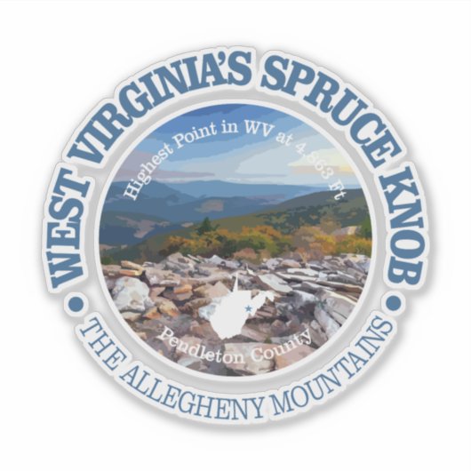 スプルースのノブ シール (正面)