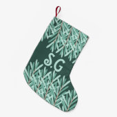 スプルースのモミの木離れの木のストッキング スモールクリスマスストッキング (正面 (吊り時))