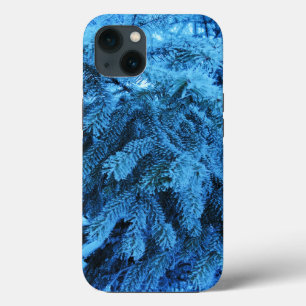 スプルースの枝は雪と霜の結晶で覆われている iPhone 13ケース