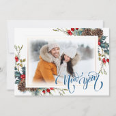 スプルース支店の新年フォトグリーティングカード 案内状 (正面)