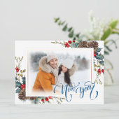 スプルース支店の新年フォトグリーティングカード 案内状 (スタンド正面)