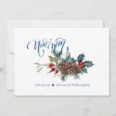 スプルース支店の新年フォトグリーティングカード 案内状 (裏面)