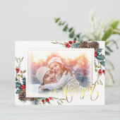 スプルース支店の新年フォトグリーティングカード 案内状 (スタンド正面)