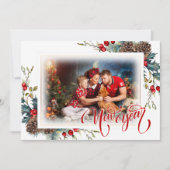 スプルース支店の新年フォトグリーティングカード 案内状 (正面)