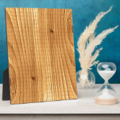 スプルース素朴ウッドラブリーフォト山プラーク フォトプラーク (側面)