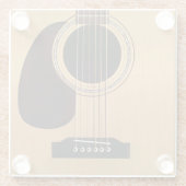 スプルース・トップ・アコースティック・ギター ガラスコースター (裏面)