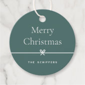 スプルース |ボーモダンシンプルミニマルクリスマス フェイバータグ (正面)