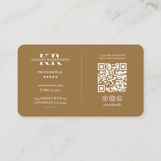 スプレイミニマルタンのアーティストゴールデンなめしスペシャリスト 名刺 (裏面)