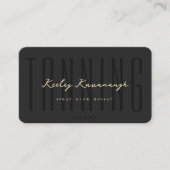 スプレイモダンタンタンニング専門ロイヤリティカード 名刺 (正面)