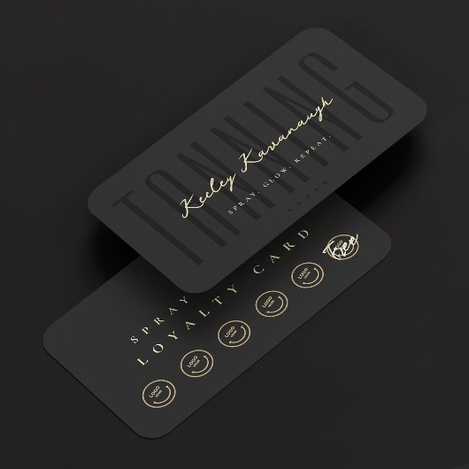 スプレイモダンタンタンニング専門ロイヤリティカード 名刺