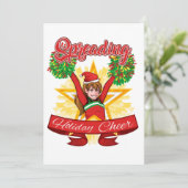 スプレッティングホリデー応援チアリーティングクリスマス シーズンカード (スタンド正面)