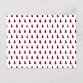 スプレッドクリスマス応援ワインレッドホリデーフォトカード シーズンポストカード (裏面)