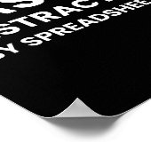 スプレッドシートおもしろい会計士ことわざ ポスター (角)