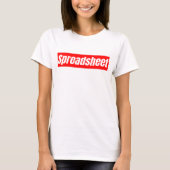 スプレッドシートおもしろい- Accountant Tシャツ (正面)
