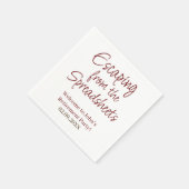 スプレッドシートからの脱出カスタム退職金 スタンダードカクテルナプキン (角)