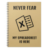 スプレッドシートが存在することを恐れないおもしろい ノートブック (正面)
