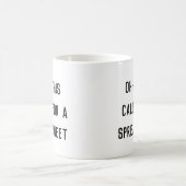 スプレッドシートが必要な案件だわ、変わった上司へ  コーヒーマグカップ (中央)