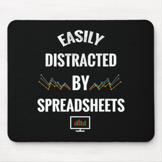 スプレッドシートに夢中 統計保険 マウスパッド (正面)