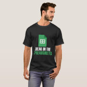 スプレッドシートに自由Excel会計士会計 Tシャツ (正面フル)