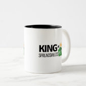 スプレッドシートのキング ツートーンマグカップ (正面右)