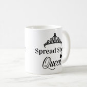 スプレッドシートクイーンおもしろい引用文コーヒーマグ コーヒーマグカップ (正面右)