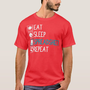 スプレッドシート会計監査人簿記 Tシャツ