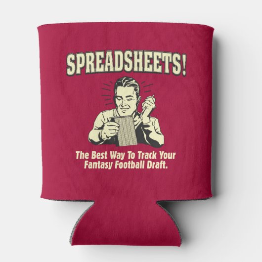 スプレッドシート：サッカーのファンタジーを追跡荷車を引く 缶クーラー (裏面)