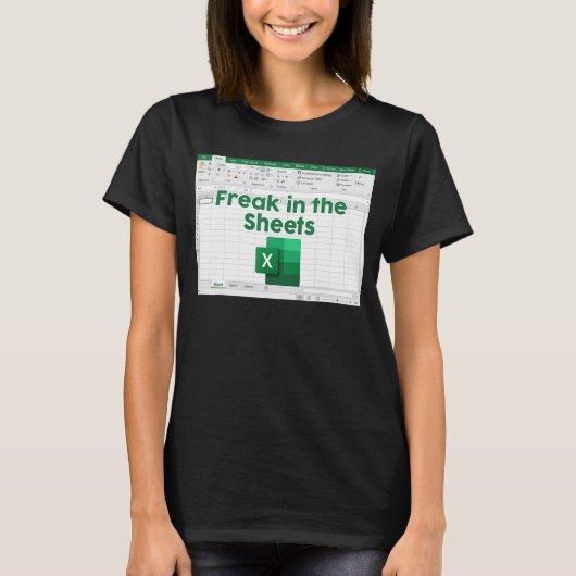 スプレッドシートExcel Accountantに慣れる Tシャツ (正面)
