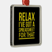 スプレッドシー感動的トおもしろいギフト メタルオーナメント (右)