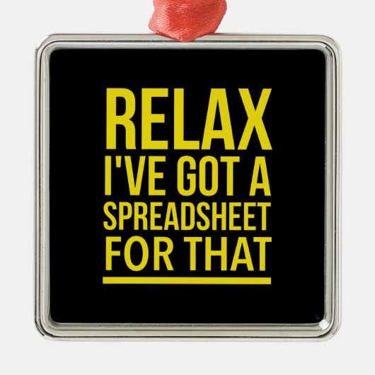 スプレッドシー感動的トおもしろいギフト メタルオーナメント (正面)