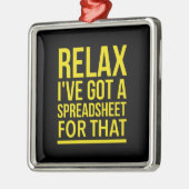 スプレッドシー感動的トおもしろいギフト メタルオーナメント (左)