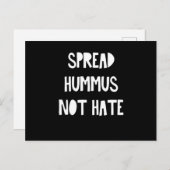 スプレッドフムス嫌いではないビーガンベジタリアン食品ギフト ポストカード (正面/裏面)