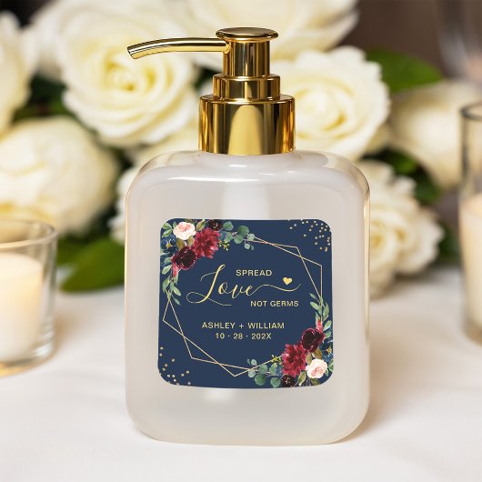 スプレッドラブノンジェルムス金ゴールドブルゴーニュ海軍フローラ スクエアシール