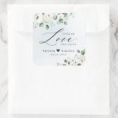 スプレッドラブハンドサニタイザグリーンリー結婚式の引き出物 スクエアシール (バッグ)