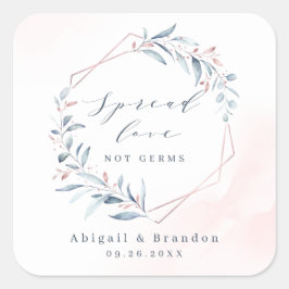 スプレッドラブバラ金ゴールドダスティブルーグリーン結婚ズ スクエアシール