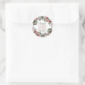 スプレッドラブレッドフローラリースハンドサニタイザーの好意 ラウンドシール (バッグ)