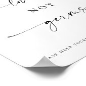 スプレッド愛ではなくGerms Sanitizerステーションズ結婚ーズ ポスター (角)