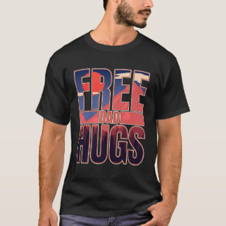 スプレッド陽性カインドネスフリーパパハグズラブ文字 Tシャツ