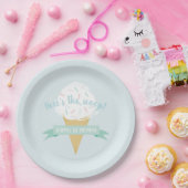 スプレッルアイスクリームこちらスクープ誕生日 ペーパープレート (パーティー)